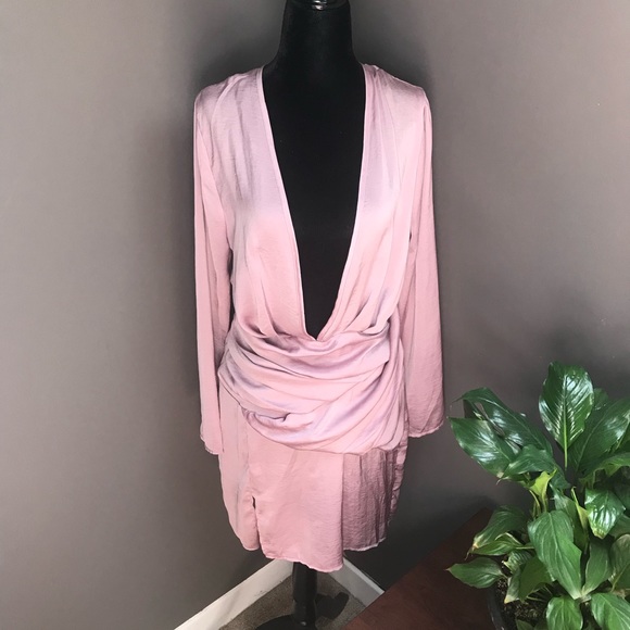 New Misguided Women’s Deep V Dress, US 10 - Picture 1 of 9